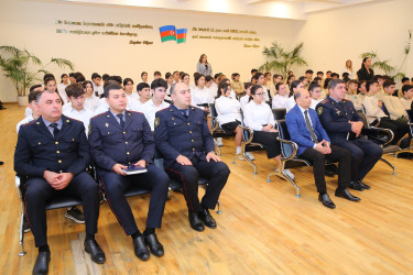 Binəqədi rayonu 205 nömrəli tam orta məktəbdə "Narkotiksiz gələcək naminə!” mövzusunda növbəti maarifləndirici tədbir 01.11.2024