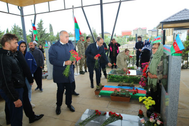 27 sentyabr 2025-ci il tarixində 27 Sentyabr - Anım Gününün beşinci ildönümünün qeyd olunması ilə əlaqədar  II Fəxri Xiyaban, Xocəsən, Biləcəri və Binəqədi qəsəbələrində yerləşən Vətən müharibəsi Şəhidlərinin Xiyaban Komplekslərinin ziyarəti