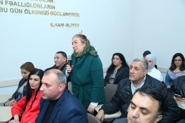 04 noyabr 2025-ci il tarixində Binəqədi Rayon İcra Hakimiyyətinin başçısı Elxan Allahverdiyevin 7-ci mikrorayon sakinləri ilə səyyar qəbulu