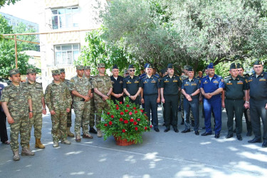 Vətən Müharibəsi şəhidi Tagiyev Ruslan Fuad oğlunun xatirəsinin əbədiləşdirilməsi məqsədilə hazırlanmış baralyefinin açılış mərasimi