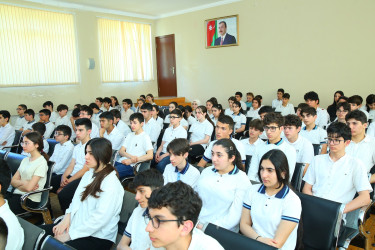 08 may 2025-ci il tarixdə 246 nömrəli məktəb-liseydə "Narkotiksiz gələcək naminə” mövzusunda görüş