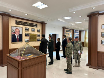 28 oktyabr 2025-ci il tarixində “Konstitusiya və Suverenlik İli” çərçivəsində Fövqəladə Hallar Nazirliyinin Mülki Müdafiə Qoşunlarında 8 Noyabr-“Zəfər Günü”nün beşilliyi münasibətilə tədbir