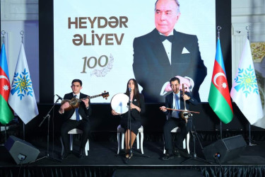 Binəqədi rayonunda Ulu öndər Heydər Əliyevin anadan olmasının 100 illik yubileyinə həsr olunmuş tədbir