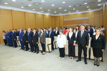 23 iyul 2025-ci il tarixində Binəqədi rayonunda “Konstitusiya və Suverenlik İli” çərçivəsində “Qərbi Azərbaycan İrsi: Ermənistanda azərbaycanlılara məxsus qəbiristanlıqların sistemli qaydada dağıdılmasının nəticələri və  beynəlxalq hüquqi məsuliyyətə dair” hesabat və materiallar kitabının I cildinin təqdimat mərasimi