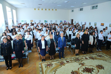 Binəqədi rayonu 297 saylı tam orta məktəbdə "Narkotiksiz gələcək naminə!” mövzusunda maarifləndirici tədbir