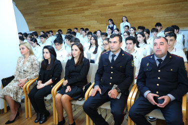 09 dekabr 2025-ci il tarixində “İdrak” liseyində "Narkotiksiz gələcək naminə!” mövzusunda növbəti maarifləndirici tədbir