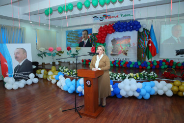 31 oktyabr 2025-ci il tarixində Binəqədi rayonu Rüstəm Əliyev adına 3 nömrəli tam orta məktəbdə “Konstitusiya və Suverenlik İli” çərçivəsində “Zəfər, Bayraq və Konstitusiya” adlı tədbir