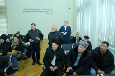 05 fevral 2026-cı il tarixində Binəqədi Rayon İcra Hakimiyyətinin başçısı Elxan Allahverdiyevin Binəqədi qəsəbə sakinləri ilə səyyar qəbulu