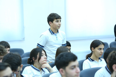 17 dekabr 2025-ci il tarixdə 313 № li tam orta məktəbdə "Narkotiksiz gələcək naminə” mövzusunda maarifləndirici görüş