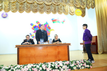 12 noyabr 2025-ci il tarixində “Era” tam orta ümumtəhsil məktəbində "Narkotiksiz gələcək naminə” mövzusunda görüş