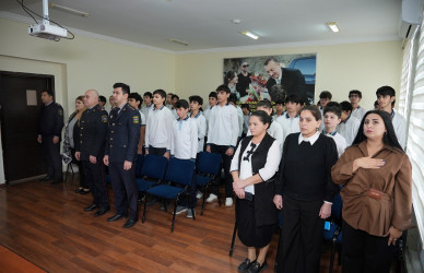 05 dekabr 2025-ci il tarixində 217 № li tam orta məktəbdə "Narkotiksiz gələcək naminə!” mövzusunda növbəti maarifləndirici tədbir