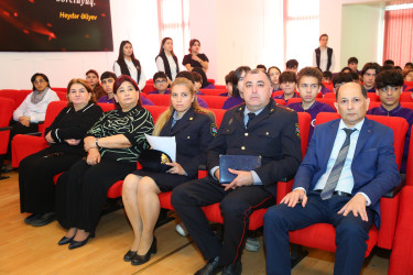 12 noyabr 2025-ci il tarixində “Era” tam orta ümumtəhsil məktəbində "Narkotiksiz gələcək naminə” mövzusunda görüş