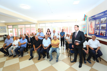 19 avqust 2025-ci il tarixində Binəqədi Rayon İcra Hakimiyyətinin başçısı Elxan Allahverdiyevin Xocəsən qəsəbə sakinləri ilə səyyar qəbulu