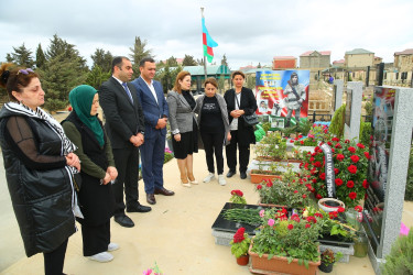 Vətən müharibəsi şəhidi- Samir Adışirin oğlu Paşayevin doğum günü ilə bağlı məzarının ziyarəti