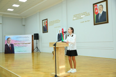 Ümummilli lider Heydər Əliyevin anadan olmasının 100 illik yubileyinə həsr olunmuş “Heydər Əliyev və Azərbaycan tarixi” mövzusunda esse-yazı müsabiqəsinin rayon mərhələsinin yekunlarına həsr olunmuş elmi-praktik konfrans