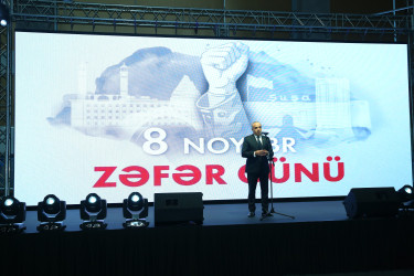 06 noyabr 2025-ci il tarixində Şanlı Qələbəmizin 5-ci ildönümünə həsr olunmuş “8 Noyabr-Qürurumuzun, Varlığımızın, Birliyimizin təntənəsi” adlı ümumrayon tədbiri