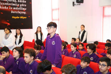 12 noyabr 2025-ci il tarixində “Era” tam orta ümumtəhsil məktəbində "Narkotiksiz gələcək naminə” mövzusunda görüş