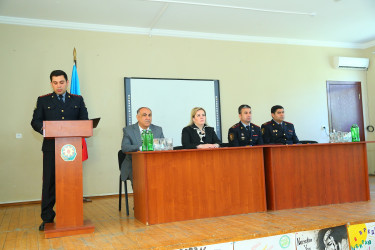 08 may 2025-ci il tarixdə 246 nömrəli məktəb-liseydə "Narkotiksiz gələcək naminə” mövzusunda görüş